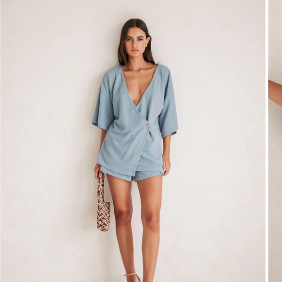 NWT SABO Skirt Wyatt Top Blue - Picture 2 of 5